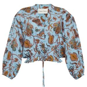 NWT!!! Cara Cara Hutton Top | Marcel Blue